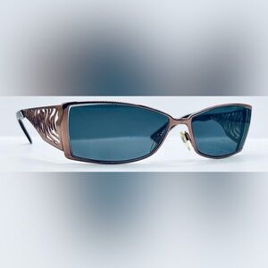 Zyloware Via Spiga Bronze Rectangular Sunglasses Frames Only